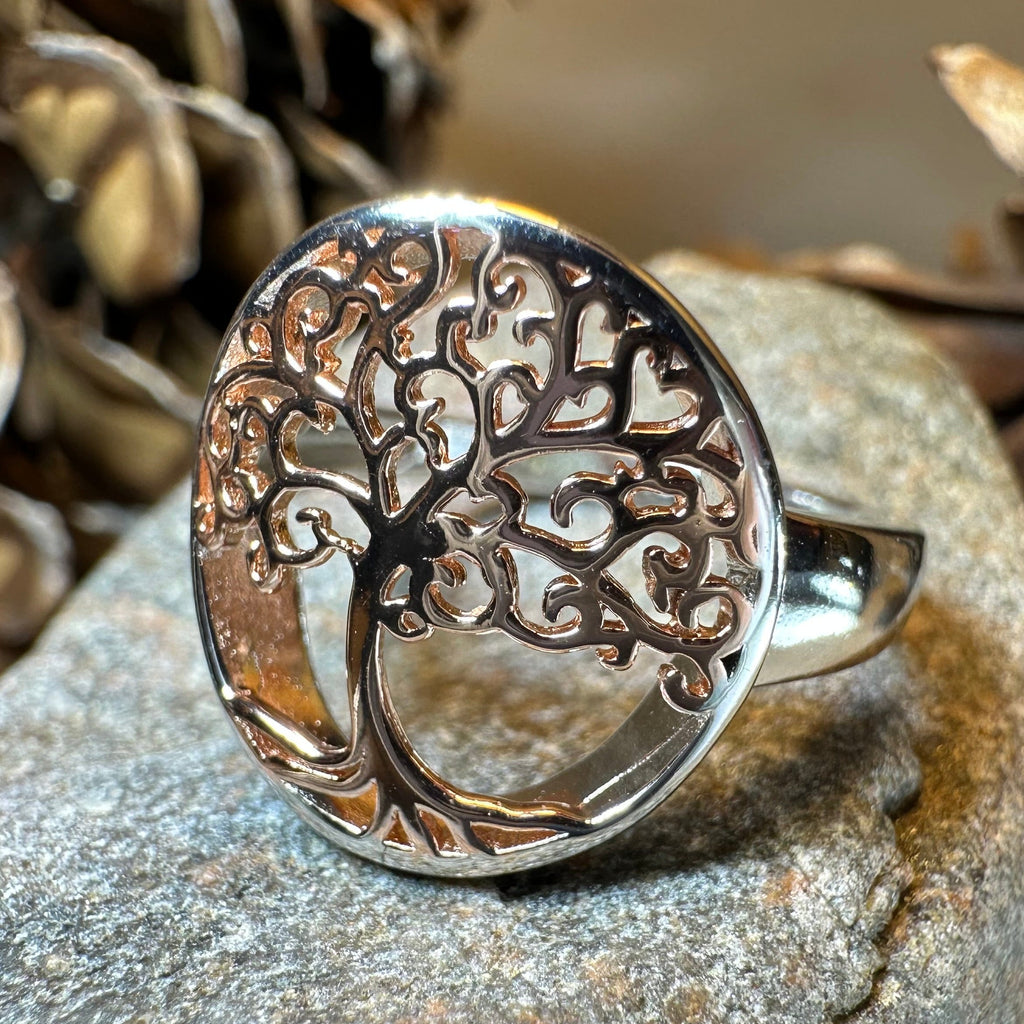 Rose Tree of Life Ring