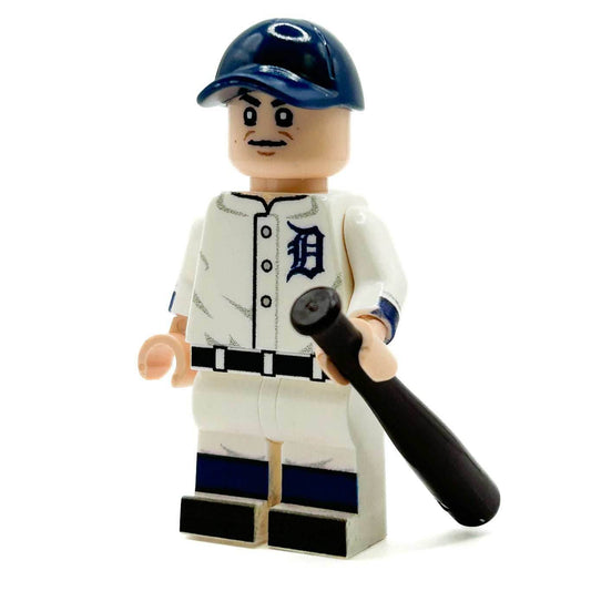 Ty Cobb Tigers Baseball Player Minifig made using LEGO parts - B3 Customs - 