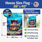 Treasure Chest House Flag