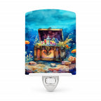 Treasure Chest Ceramic Night Light