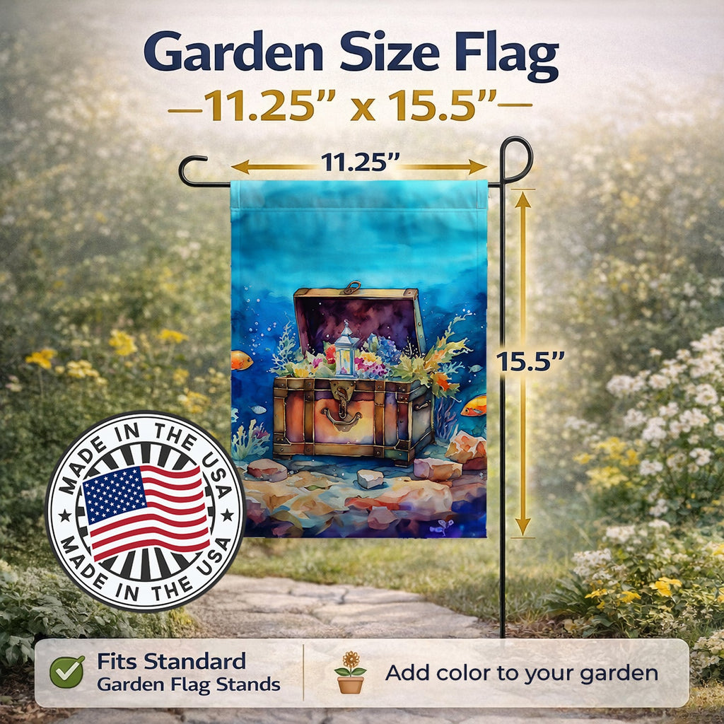 Treasure Chest Garden Flag