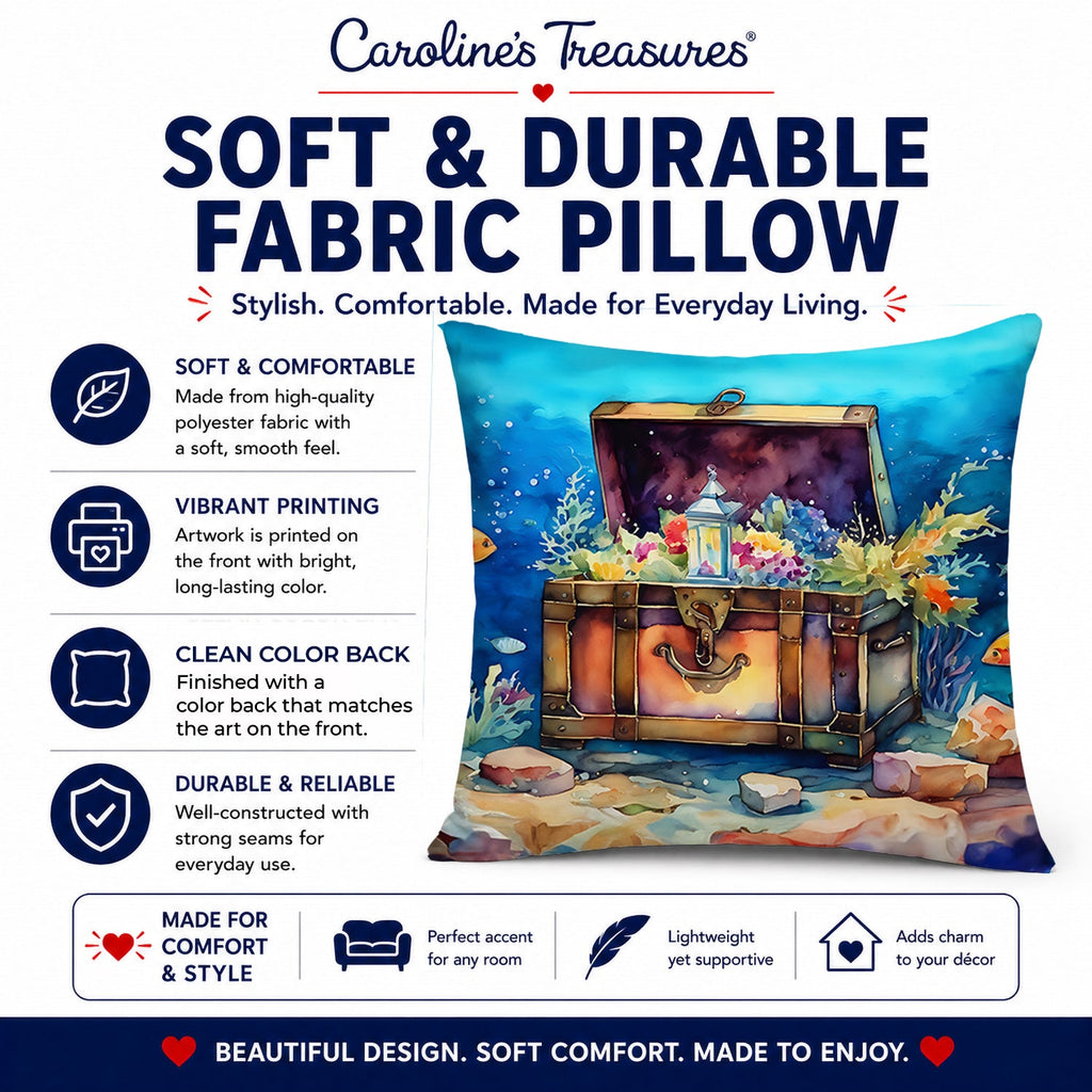Treasure Chest Throw Pillow