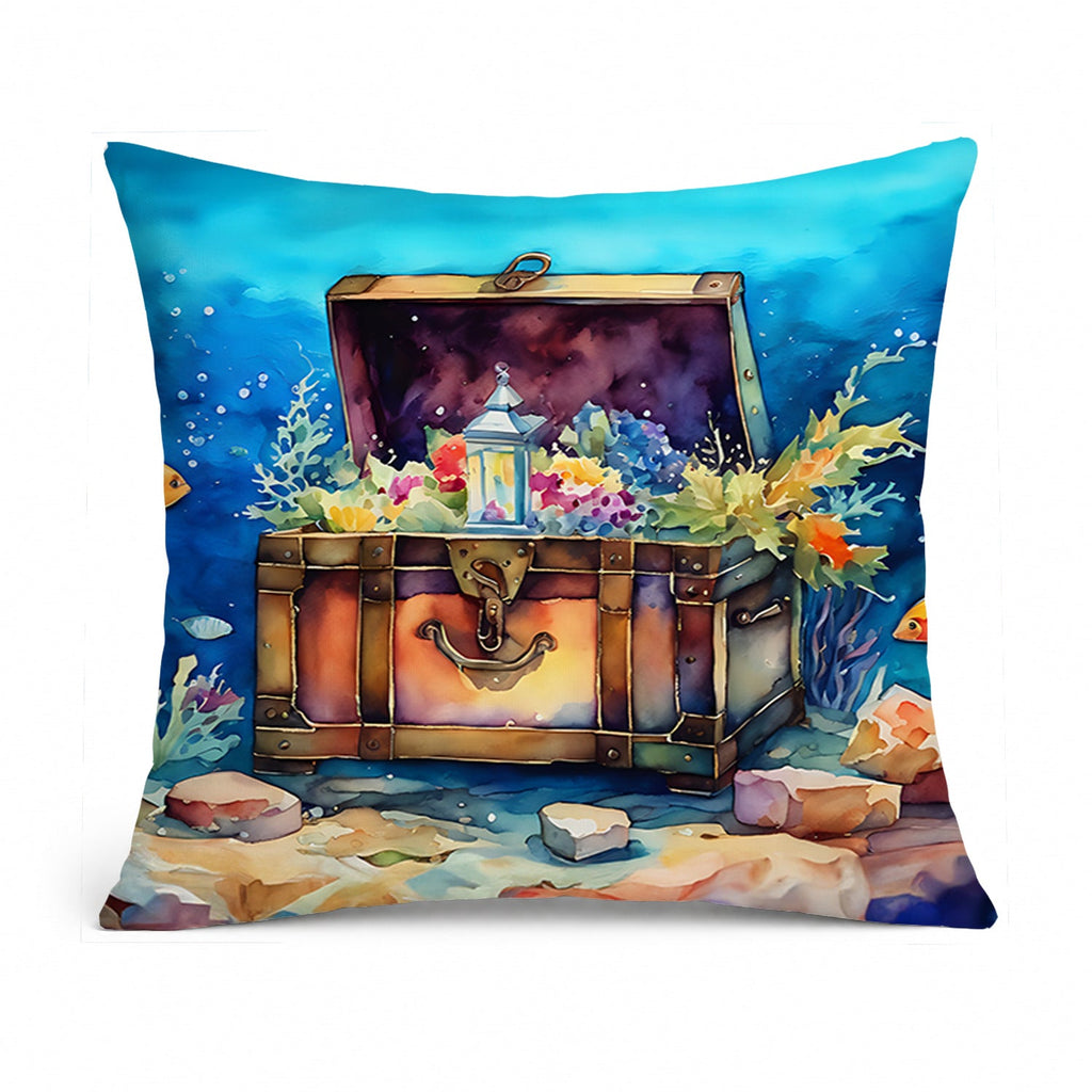 Treasure Chest Throw Pillow