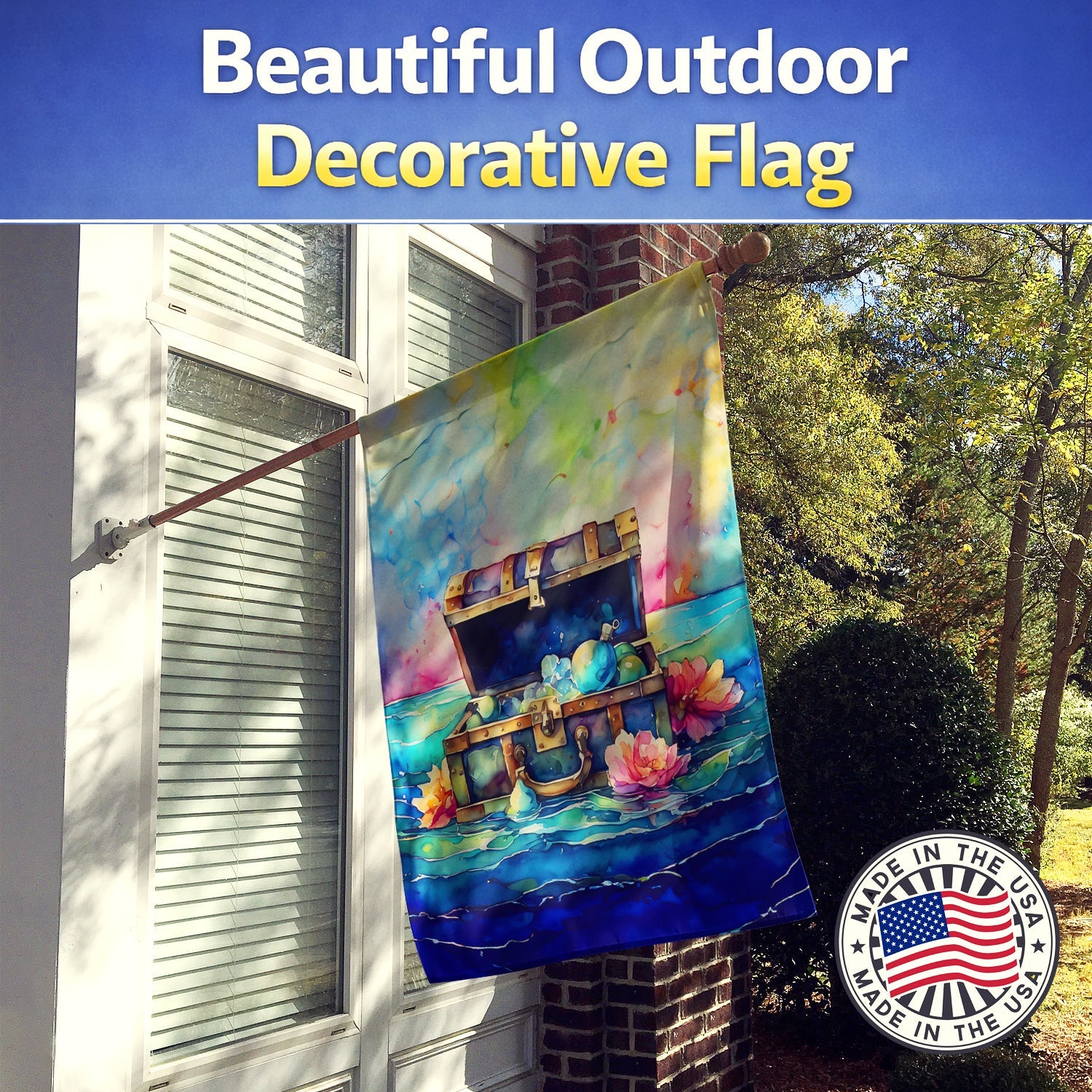 Treasure Chest House Flag