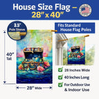 Treasure Chest House Flag