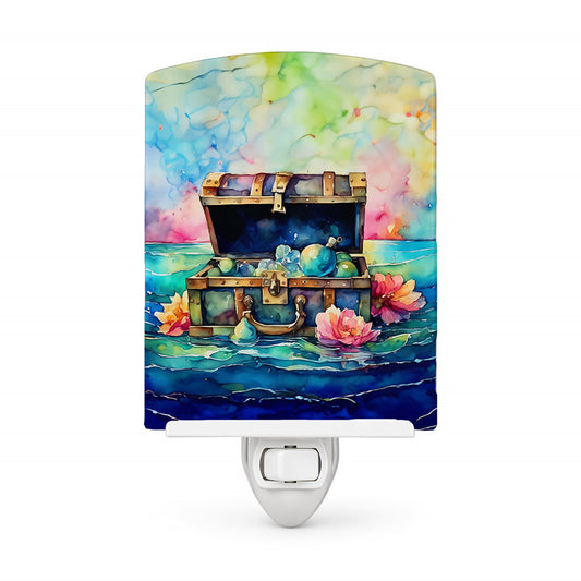 Treasure Chest Ceramic Night Light