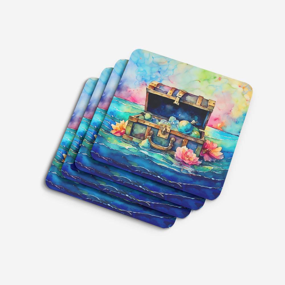 Treasure Chest Foam Coasters - 