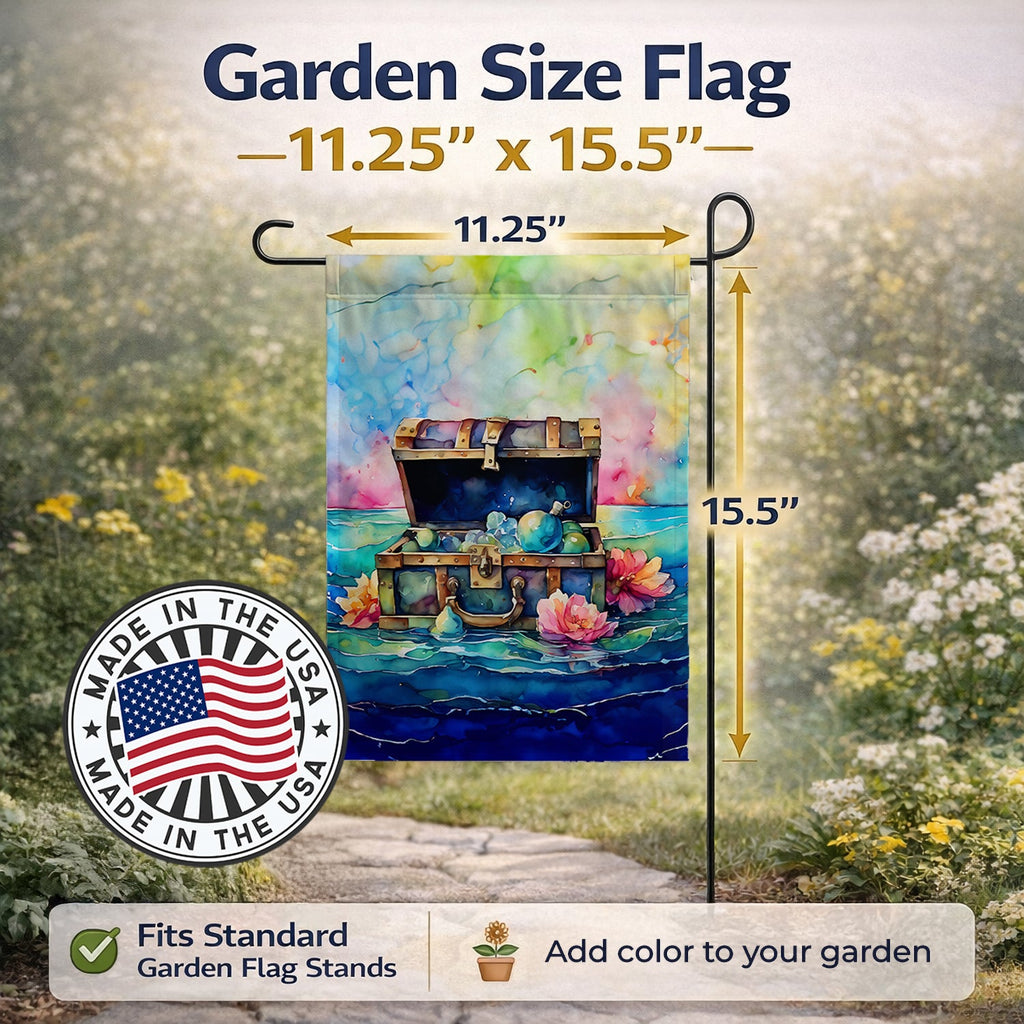 Treasure Chest Garden Flag