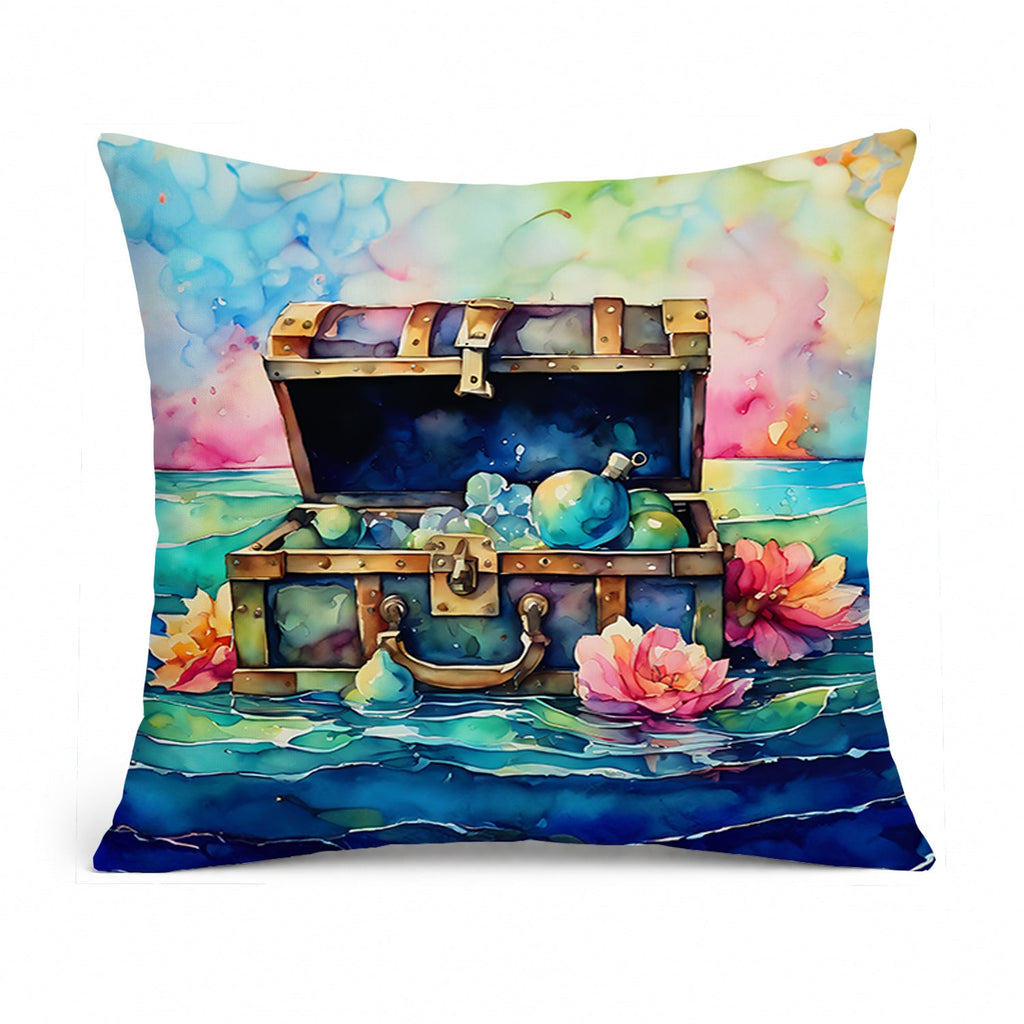 Treasure Chest Throw Pillow