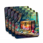 Treasure Chest Foam Coasters