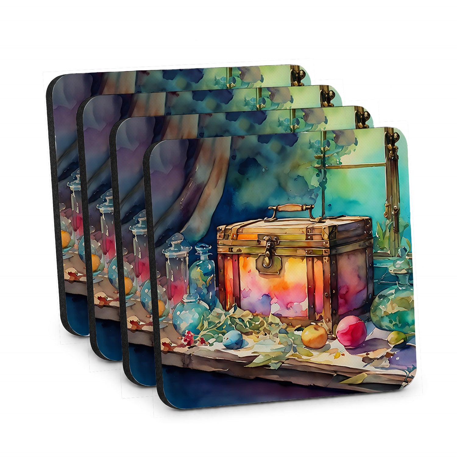 Treasure Chest Foam Coasters