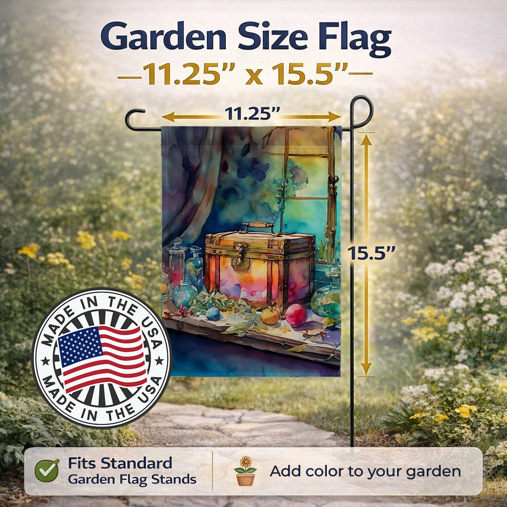 Treasure Chest Garden Flag