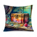 Treasure Chest Throw Pillow