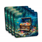 Treasure Chest Foam Coasters