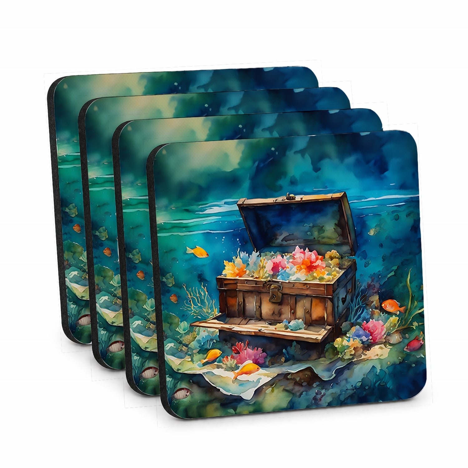 Treasure Chest Foam Coasters
