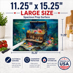 Treasure Chest Glass Cutting Board Large