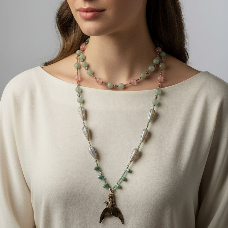 Seasong Mermaid Long Necklace