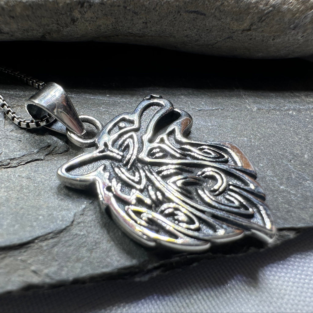 3-D Wolf Necklace