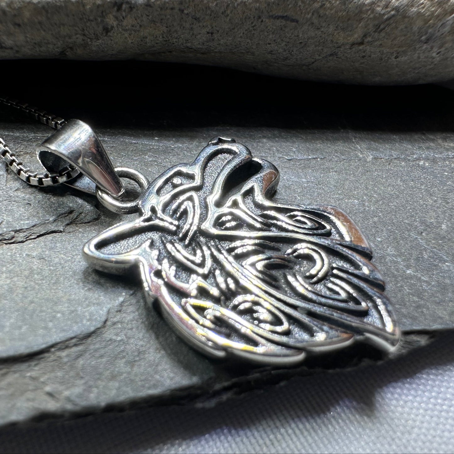 3-D Wolf Necklace