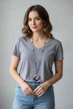 Coastal Blues Long Necklace