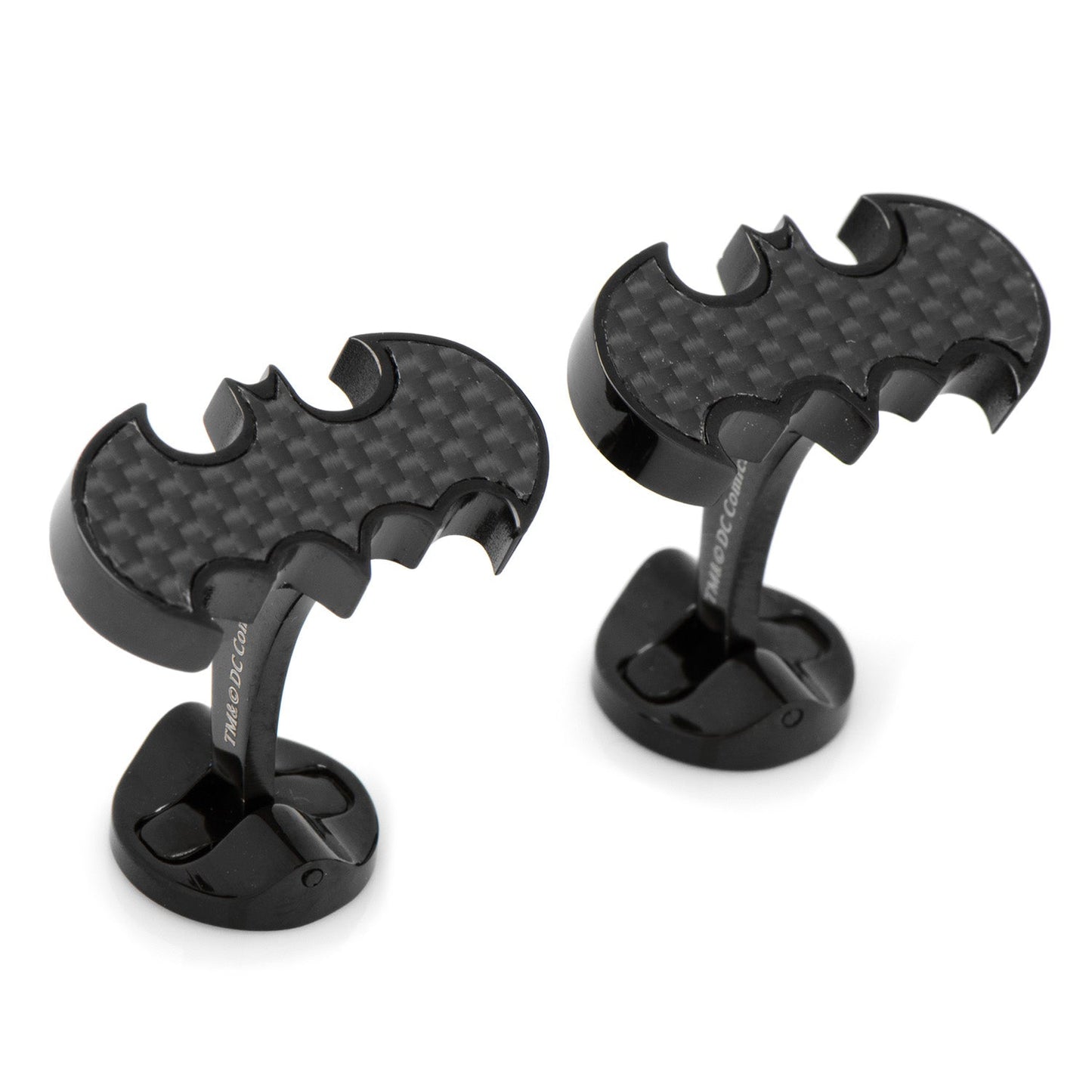 DC Batman Stainless Steel Carbon Fiber Cufflinks