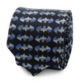 DC Batman Blue Blocked Black Men's Tie
