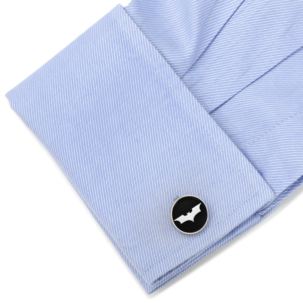 DC Batman Dark Knight Recessed Black Cufflinks