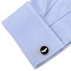 DC Batman Dark Knight Recessed Black Cufflinks