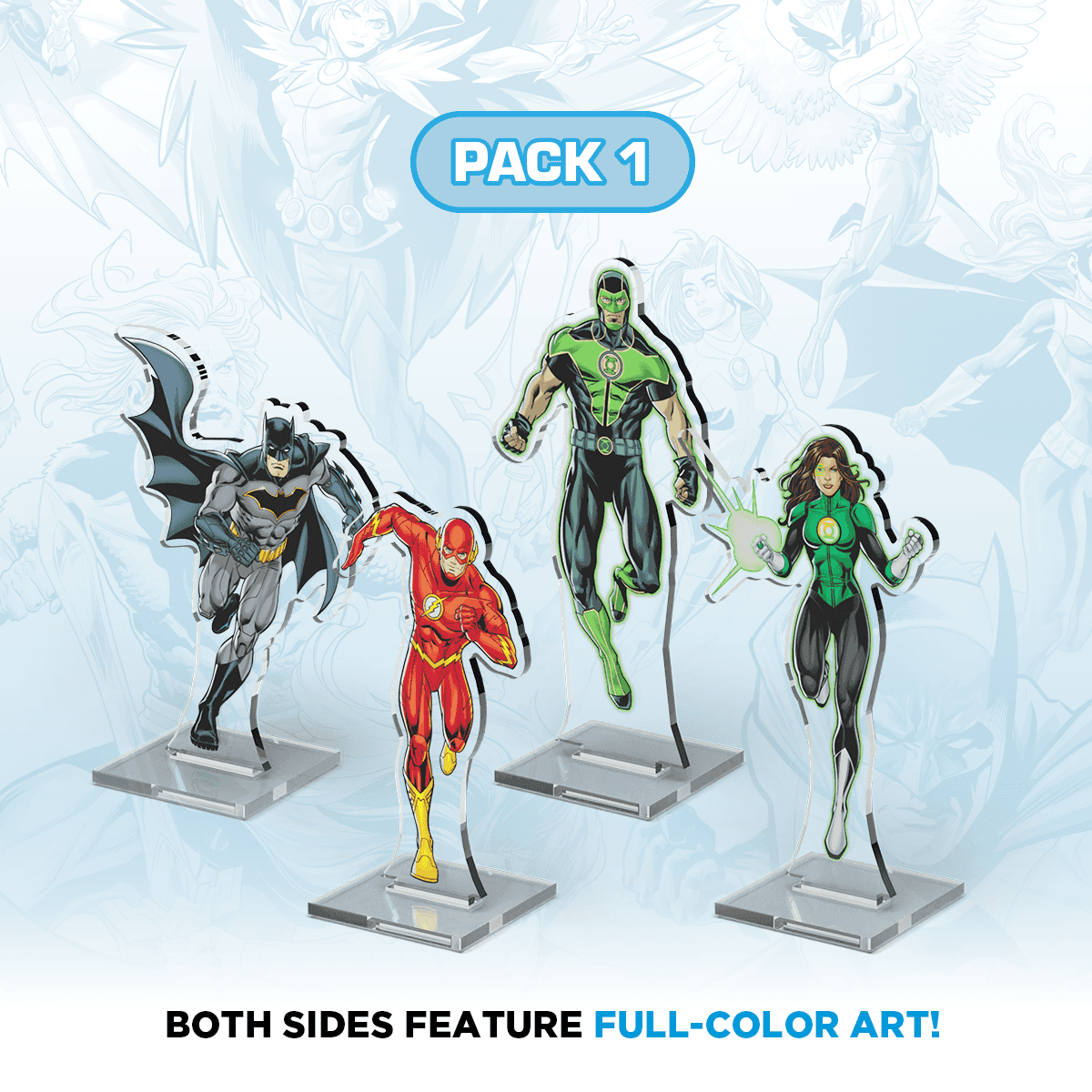 DC 2DZ Acrylic Standees: Pack 1 - 