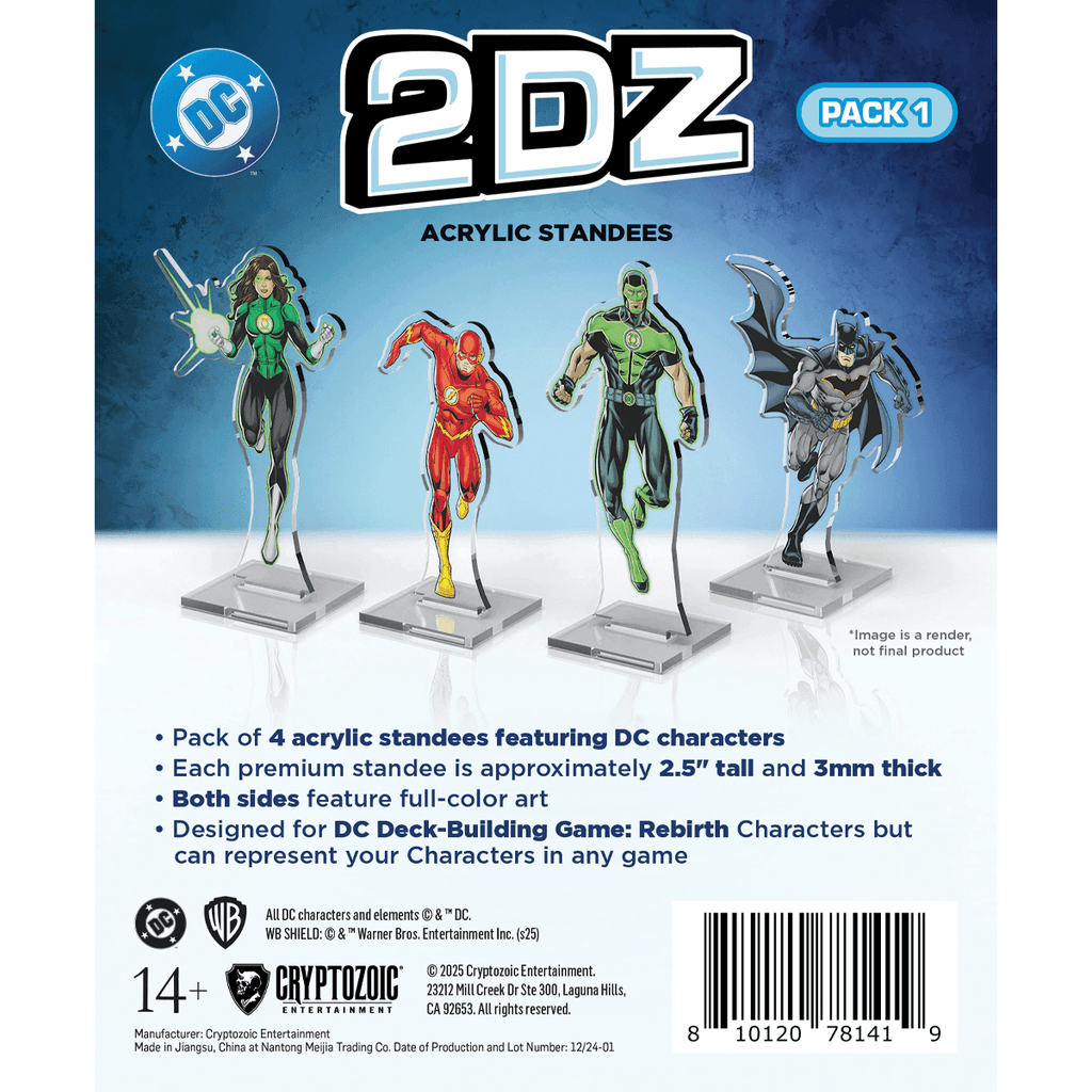 DC 2DZ Acrylic Standees: Pack 1 - 