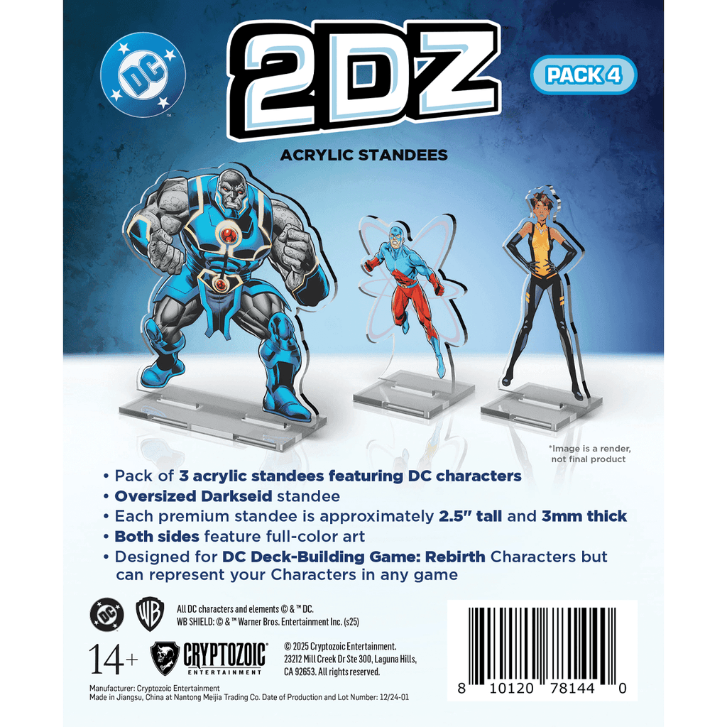 DC 2DZ Acrylic Standees: Pack 4 - 