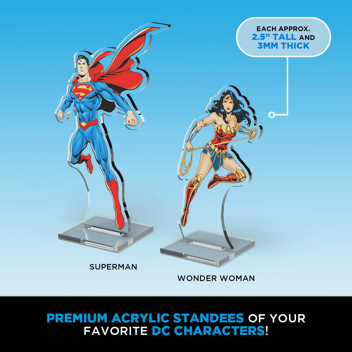 DC 2DZ Acrylic Standees: Pack 2 - 