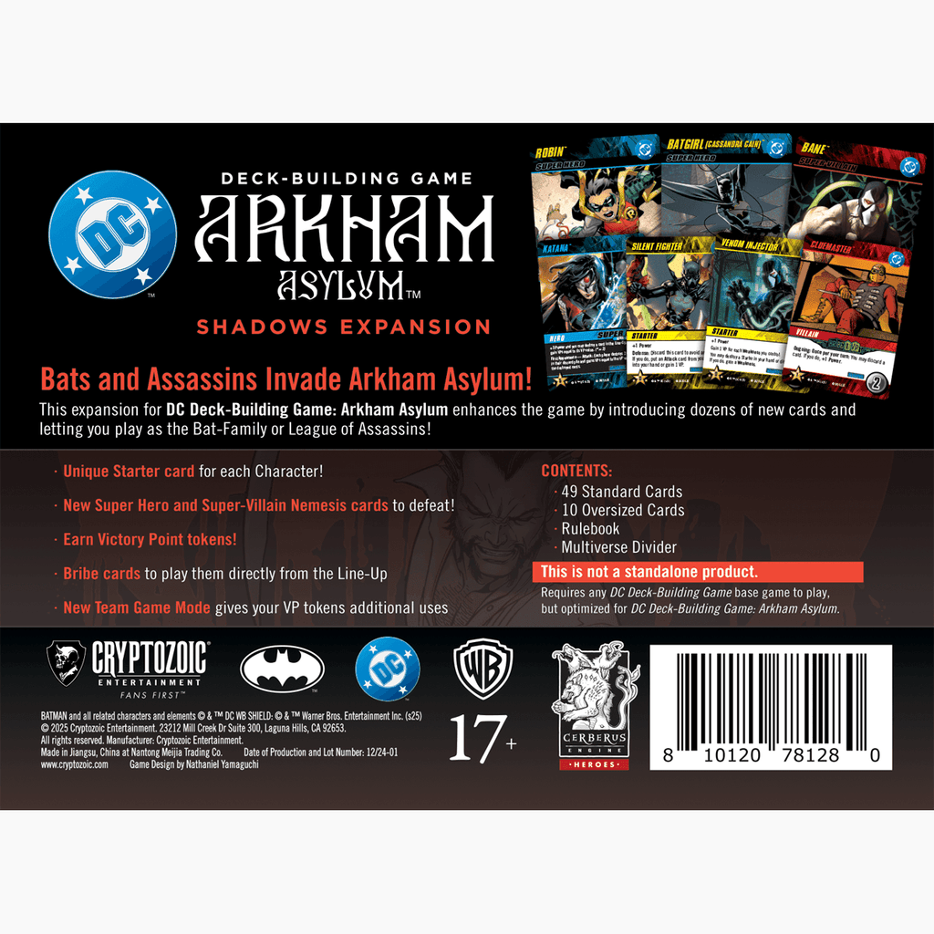 DC Deck-Building Game: Arkham Asylum Shadows Expansion - 