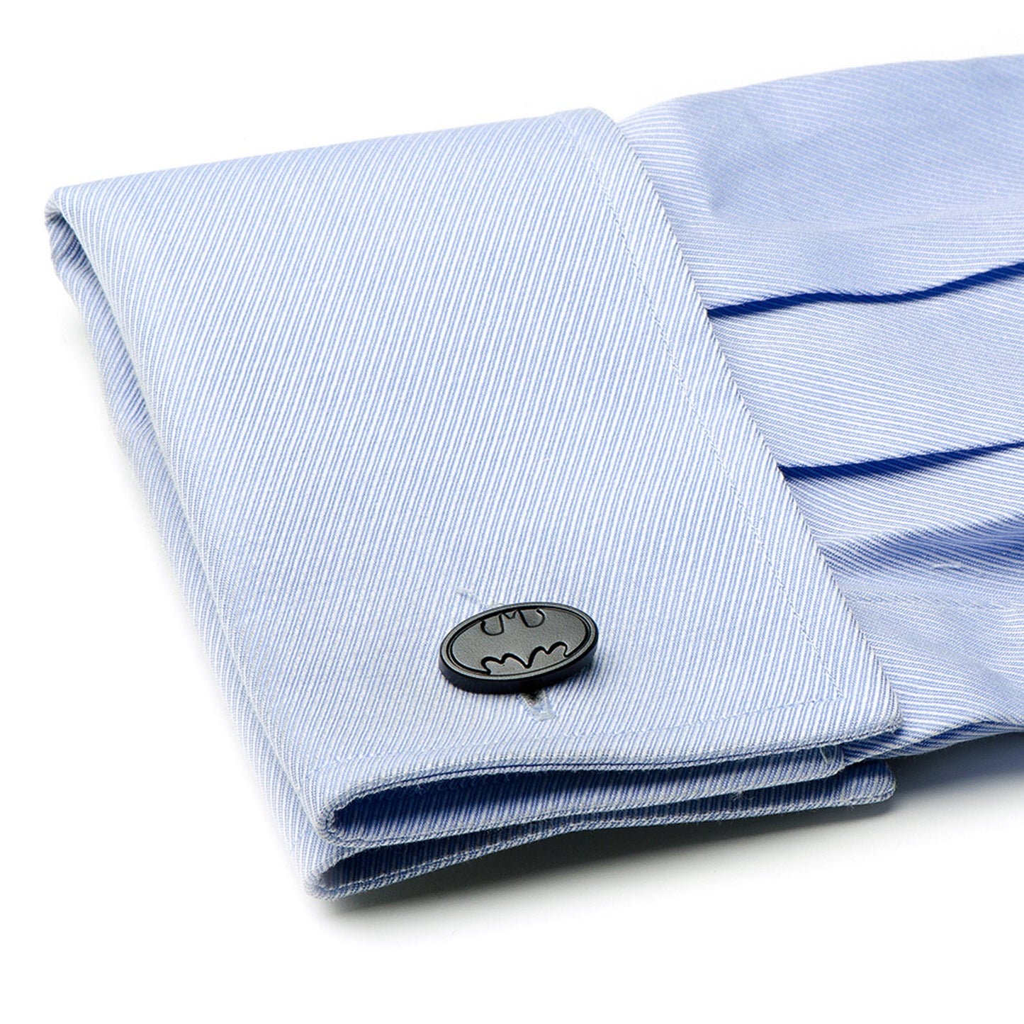 DC Batman Logo Satin Black Cufflinks