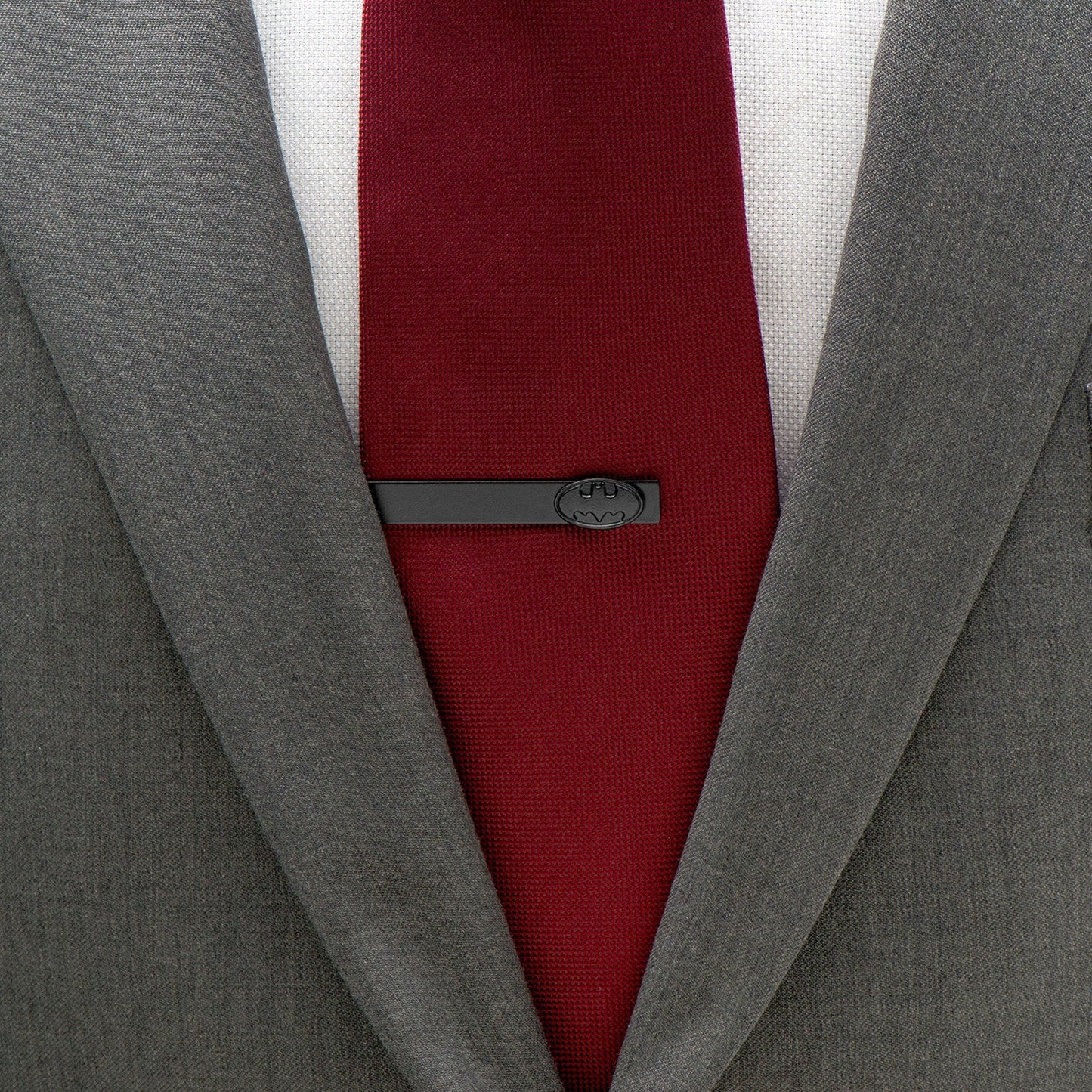 DC Batman Satin Black Cufflinks and Tie Bar Gift Set