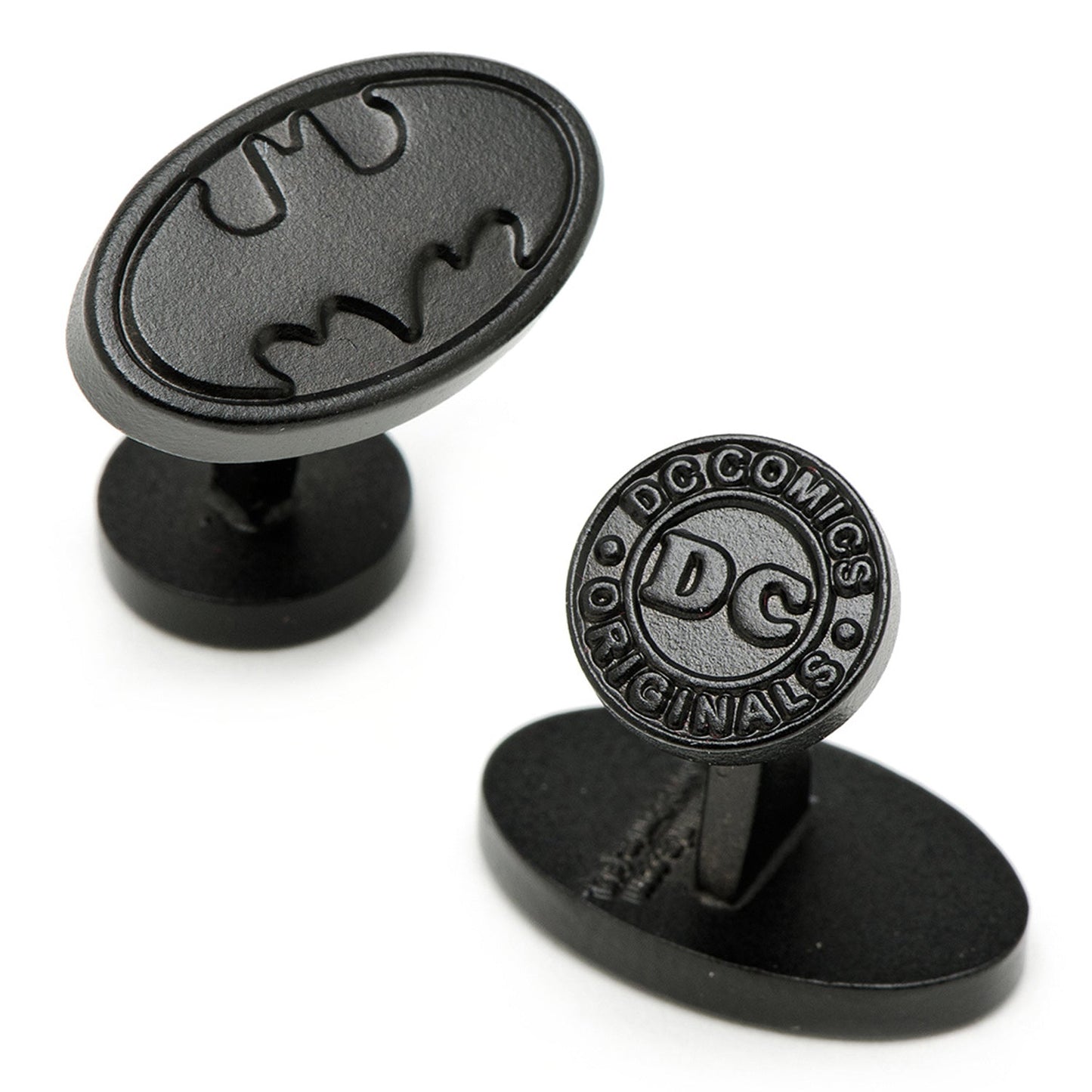 DC Batman Satin Black Cufflinks and Tie Bar Gift Set