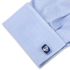 DC Superman Stainless Steel Carbon Fiber Cufflinks