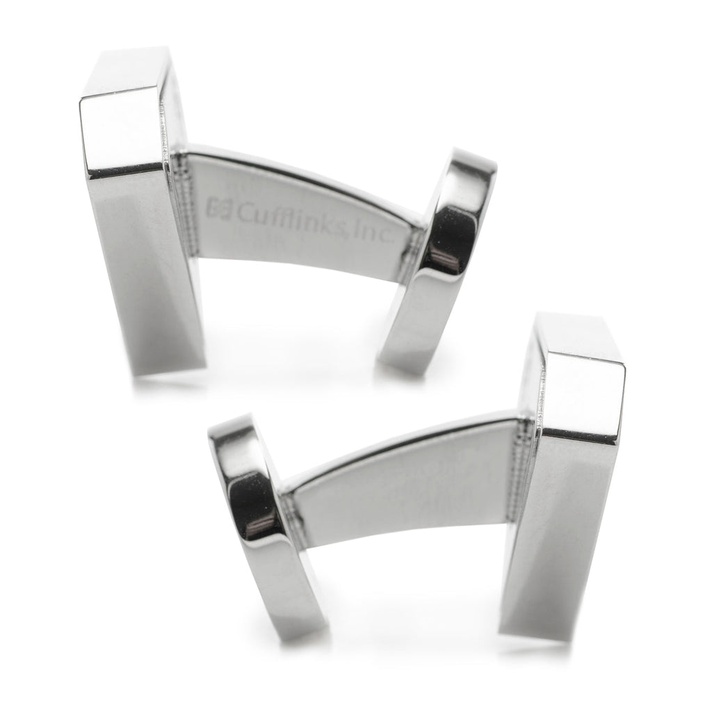 DC Superman Black Onyx Stainless Steel Cufflinks