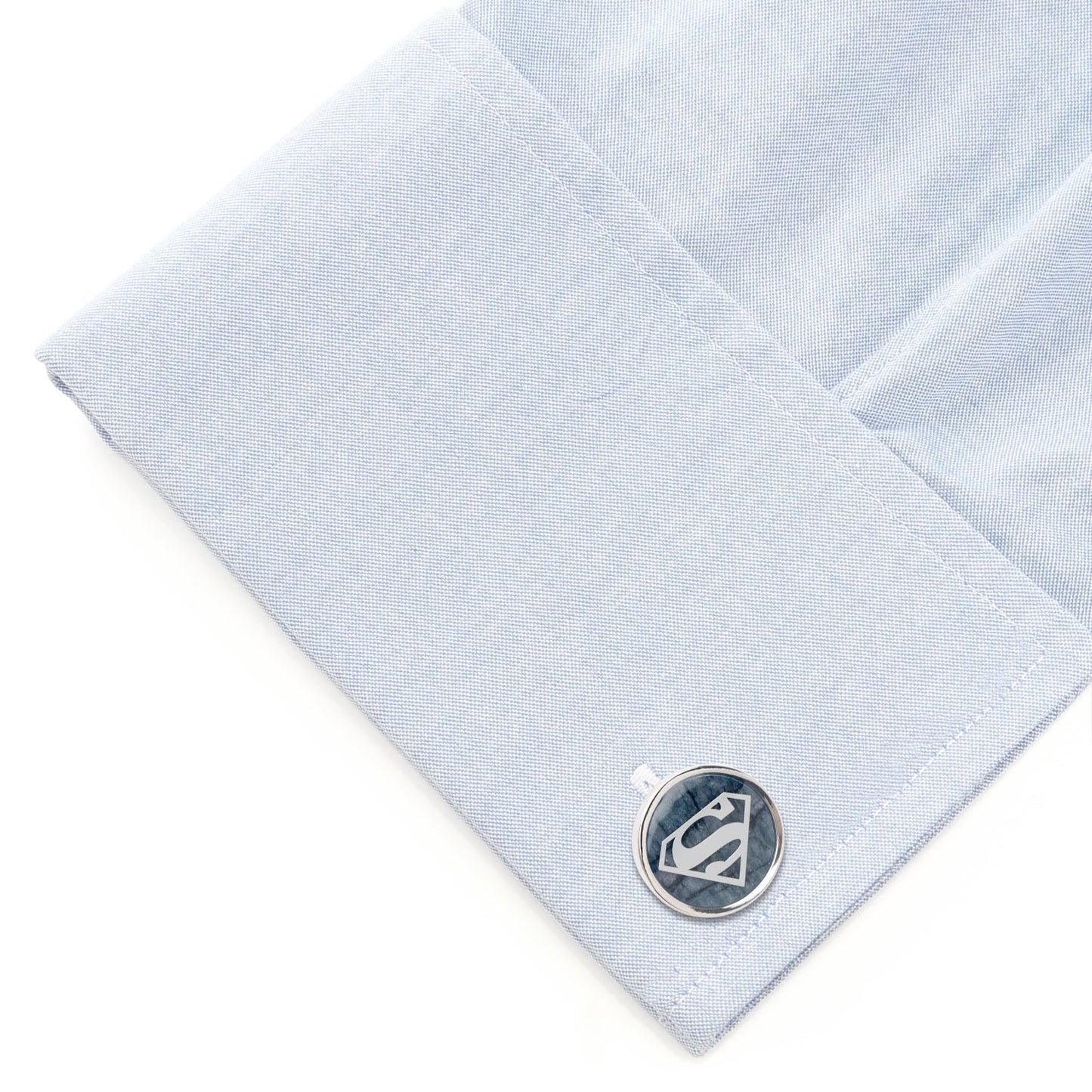 DC Superman Navy Gemstone Cufflinks
