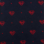 DC Superman Shield Navy and Red Dot Tie