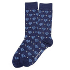 DC Superman Diamond Navy Socks