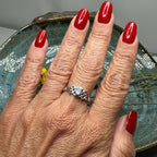 Celeste Celtic Knot Moonstone Ring