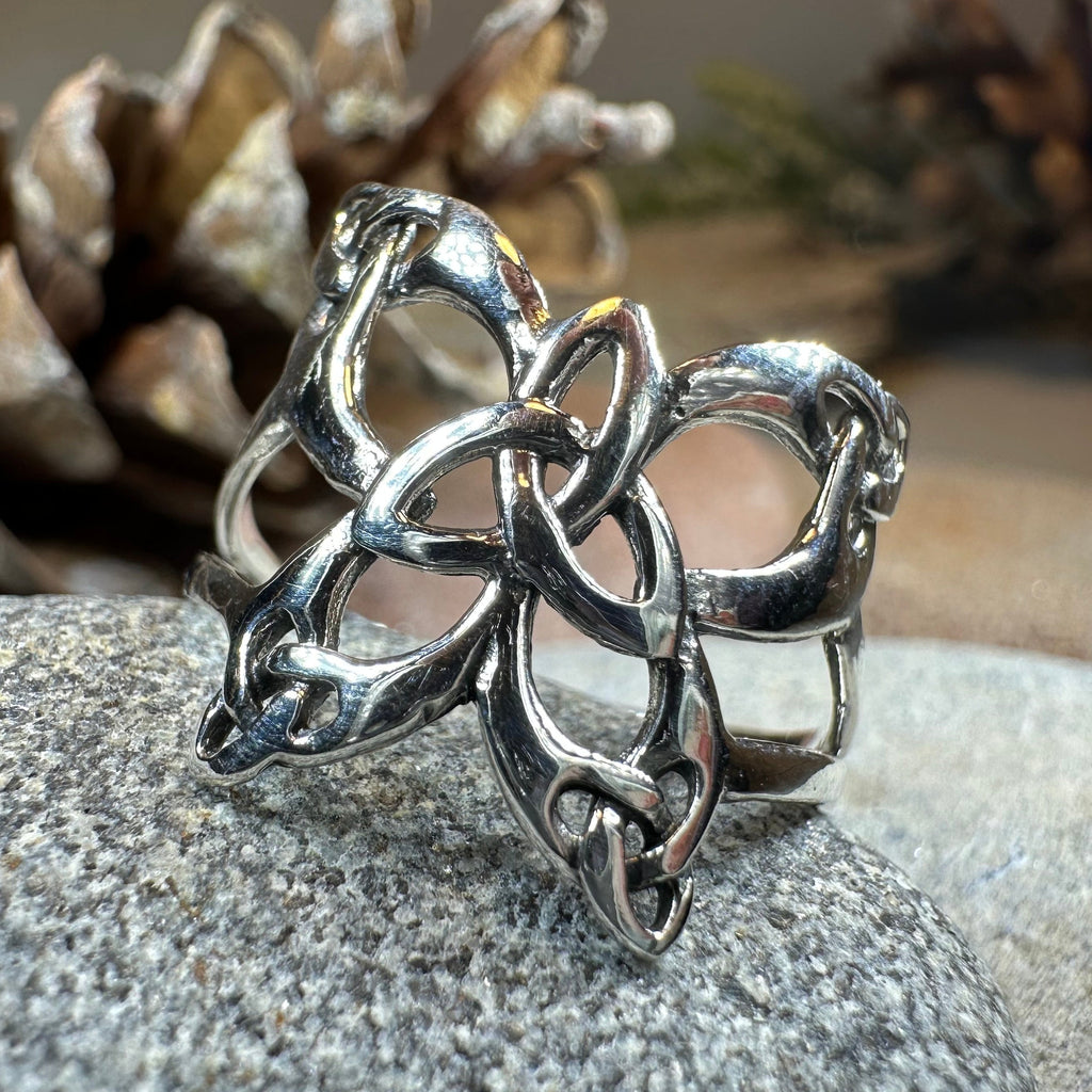 Trinity Knot Butterfly Ring