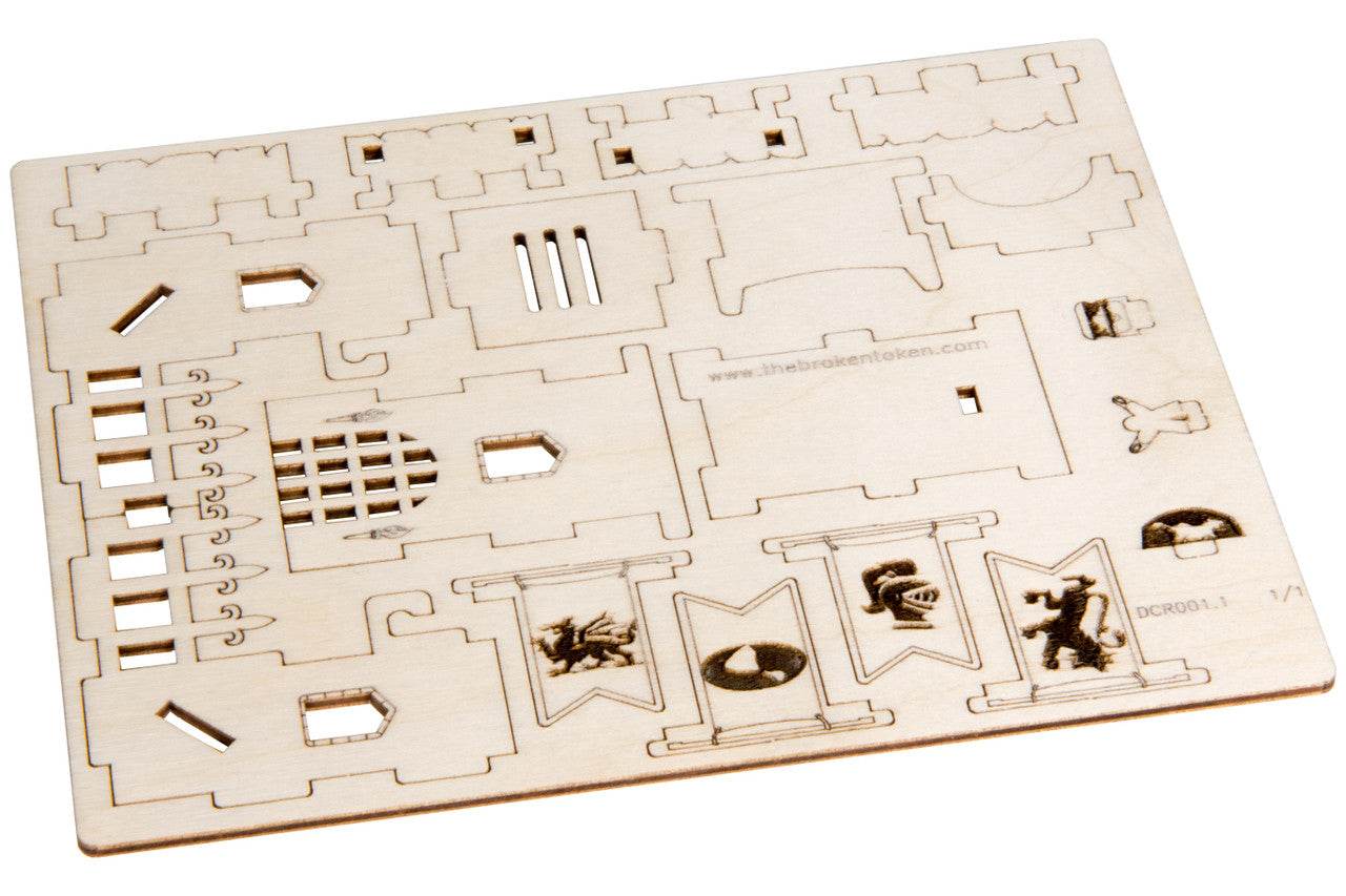 Tiny Dice Tower - The Keep - Tower + 2 10mm D6