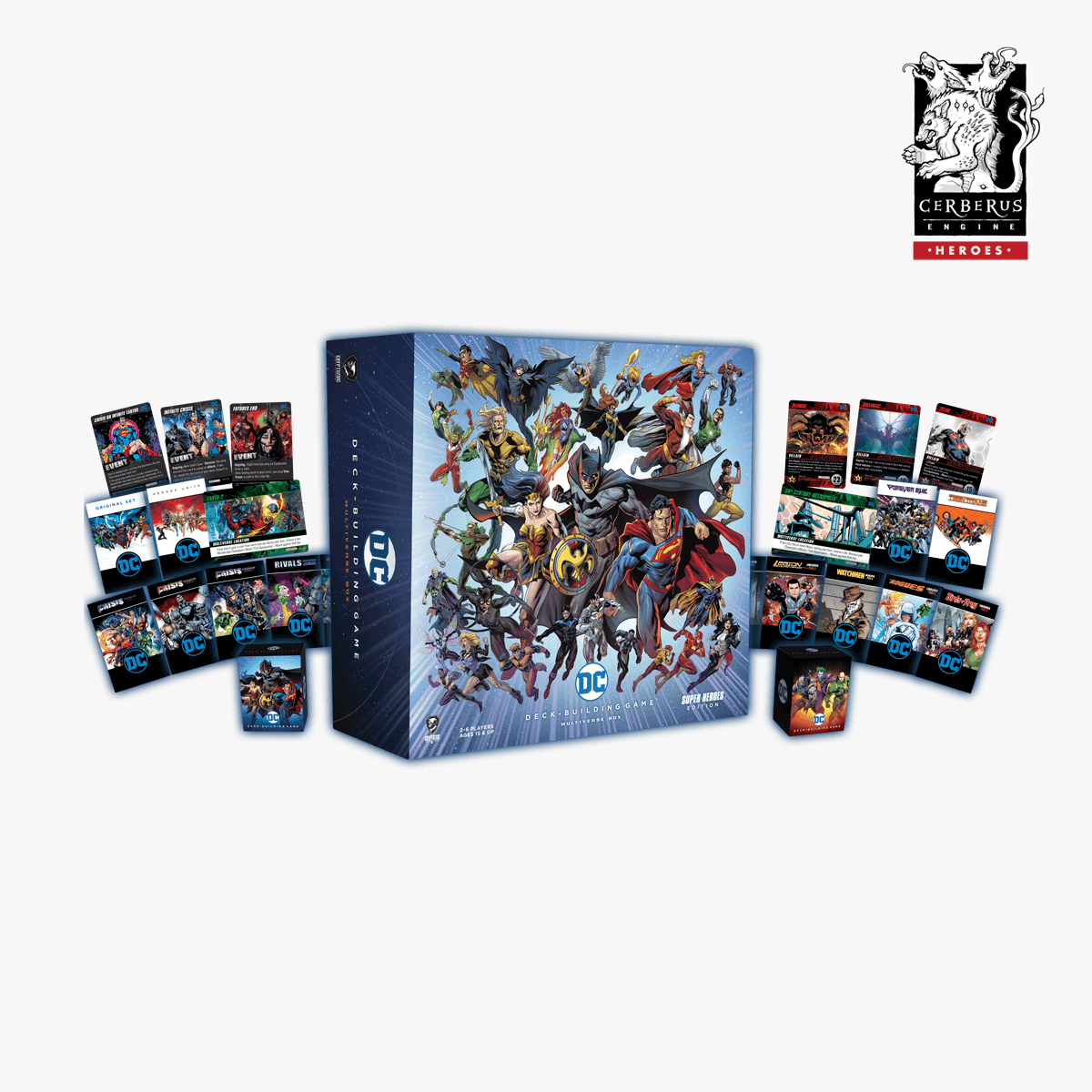 DC Deck-Building Game: Multiverse Box – Super Heroes Edition - 