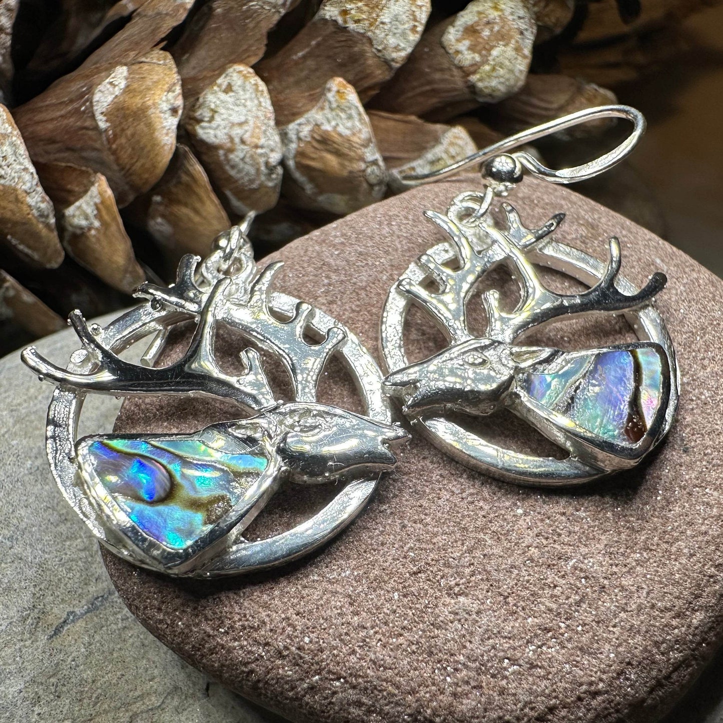 Stag of the Mist Earrings - 