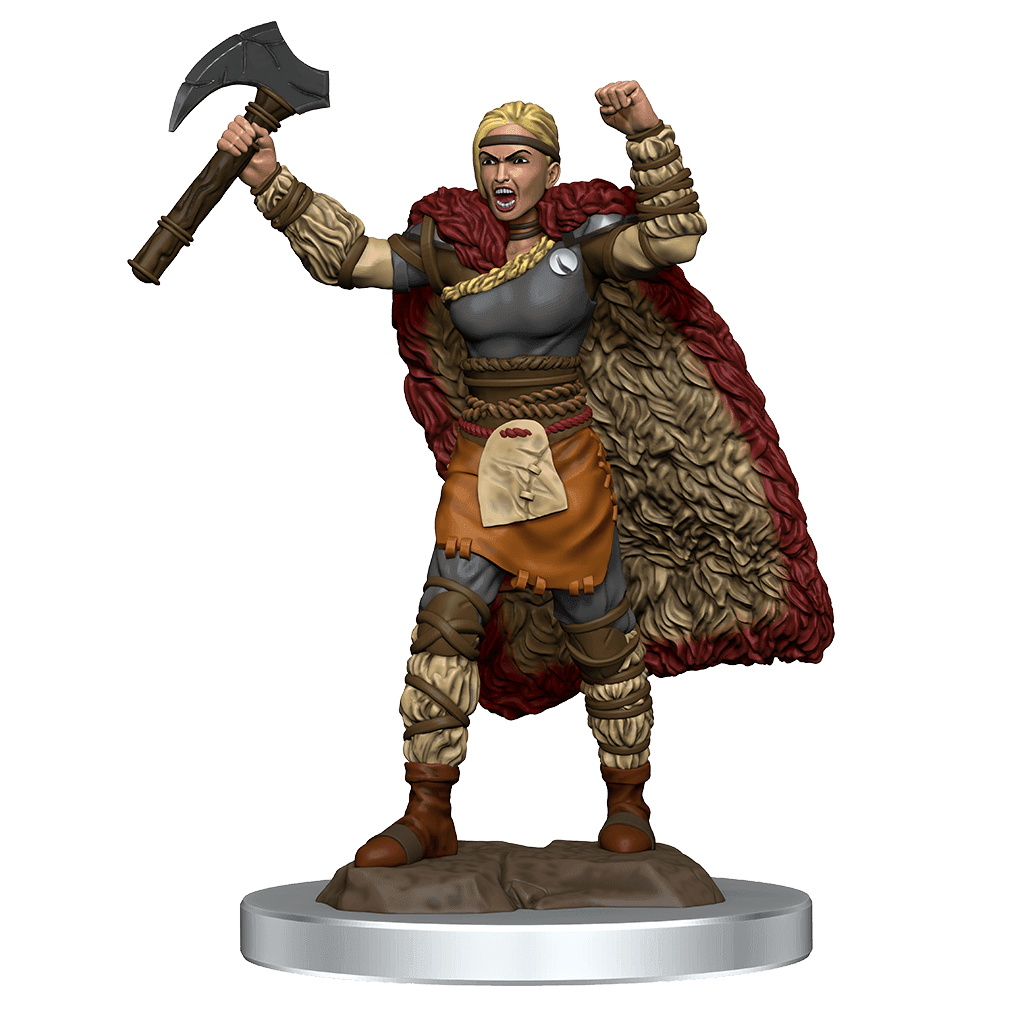 D&D: Icons of the Realms - Female Human Barbarian Premium Figure - 