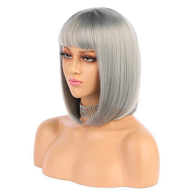 Straight Bangs wig