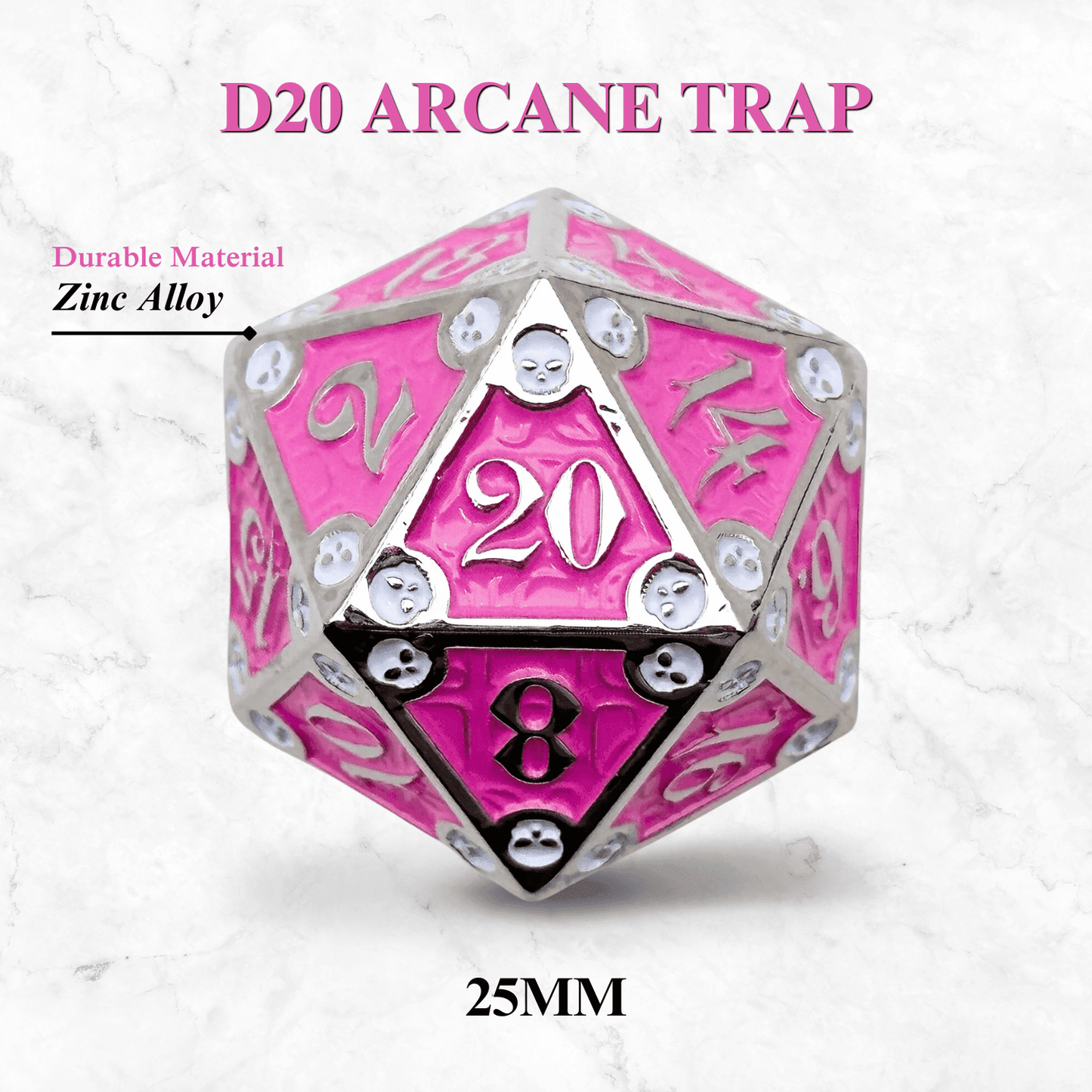 Dungeon Delve Runestones™ - 25mm D20 - Arcane Trap - 