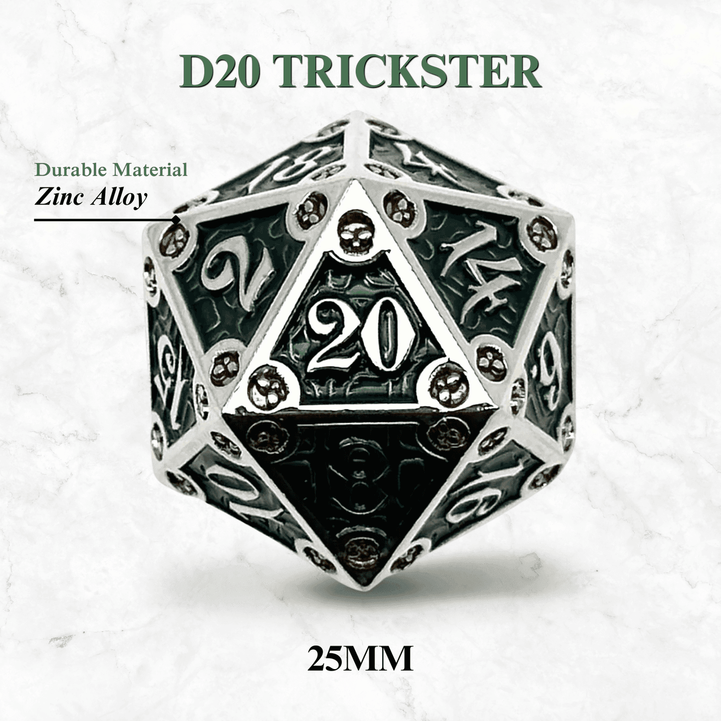 Dungeon Delve Runestones™ - 25mm D20 - Trickster - 